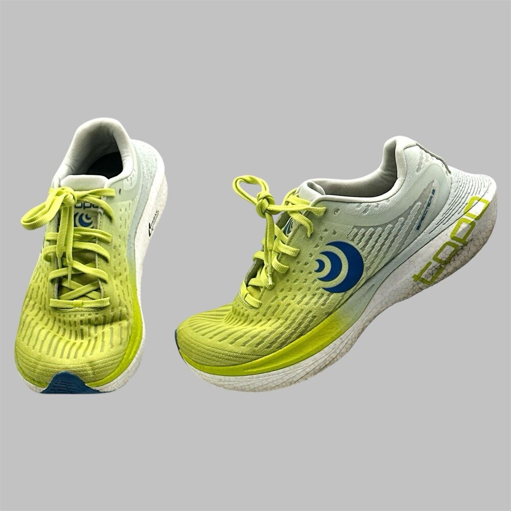 Topo Athletic Specter 2 Mens Size 10 Shoes Green Blue Yellow Running Sneakers